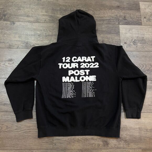 RARE! Post Malone Twelve Carat Concert Tour 2022/23 Hoodie Sweatshirt Mens Large - Picture 4 of 7